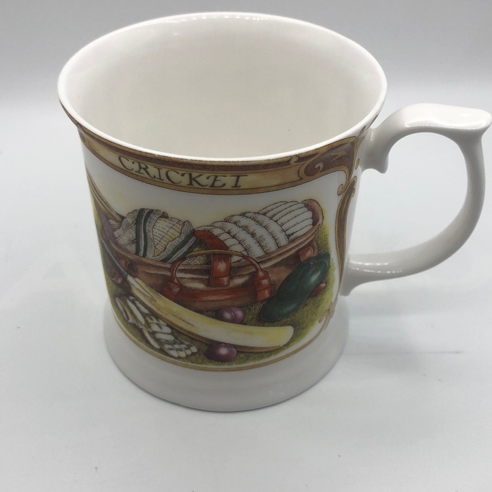 Queens Cricket mug by Churchill fine bone China VTG EC
